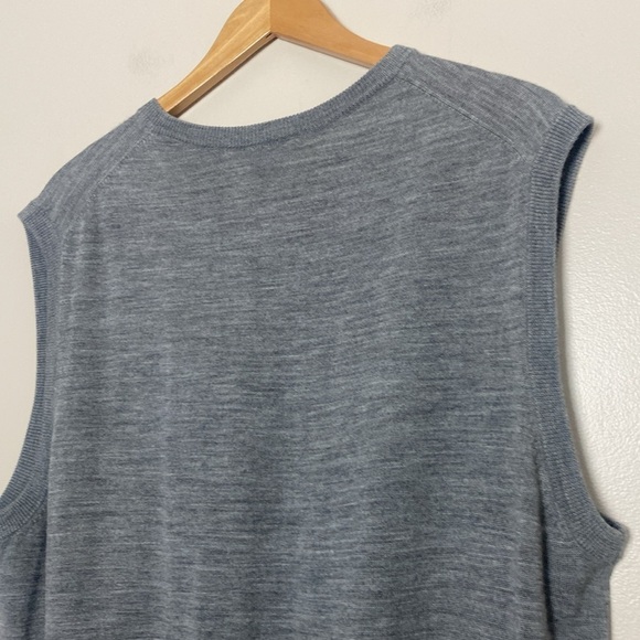 Cutter & Buck Douglas Mens V-neck Vest Merino Wool Blend Gray Size XL - Picture 9 of 10